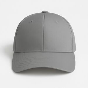 Grey Structured Baseball Cap – Blank Adjustable Hat – Perfect for Embroidery